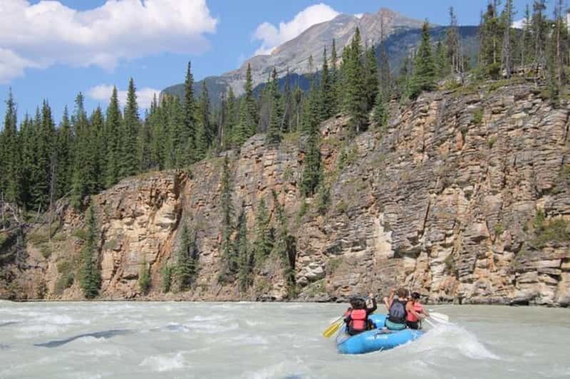 Jasper : Aventure de rafting sur la rivière des chutes Athabasca