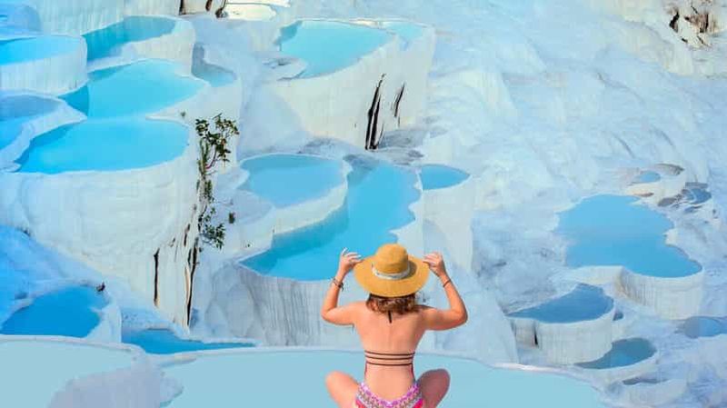 Depuis Antalya/Kemer : Visite de Pamukkale avec déjeuner et transferts