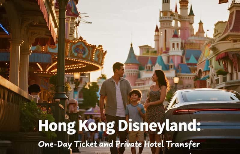 Hong Kong : billet d'entrée à Disneyland avec transfert privatif