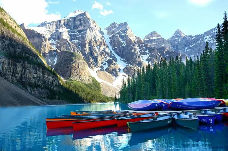 Banff : visite du lac Louise, du lac Moraine, de la télécabine, de la grotte et du bassin