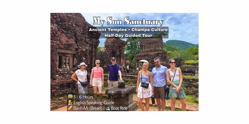 Depuis Hoi An/Da Nang : visite l’après-midi du sanctuaire My Son et excursion en bateau