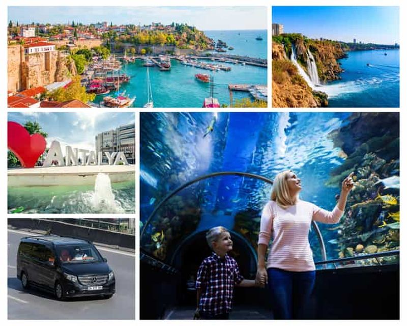 Visite citadine privée d'une demi-journée à Antalya avec visite de l'aquarium