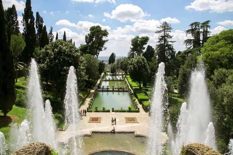 Depuis Rome : Visite de la Villa d'Este et de la Villa d'Hadrien à Tivoli