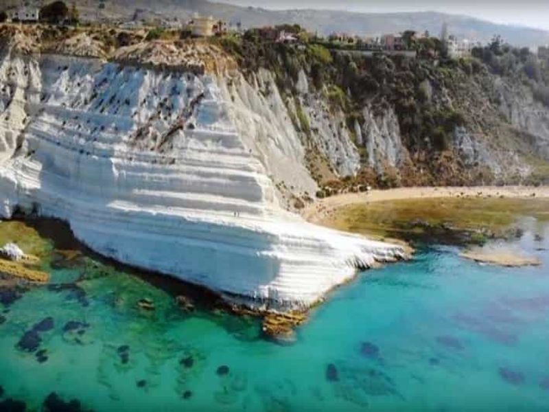 San Leone : Scala dei Turchi Tour en bateau privé avec apéritif