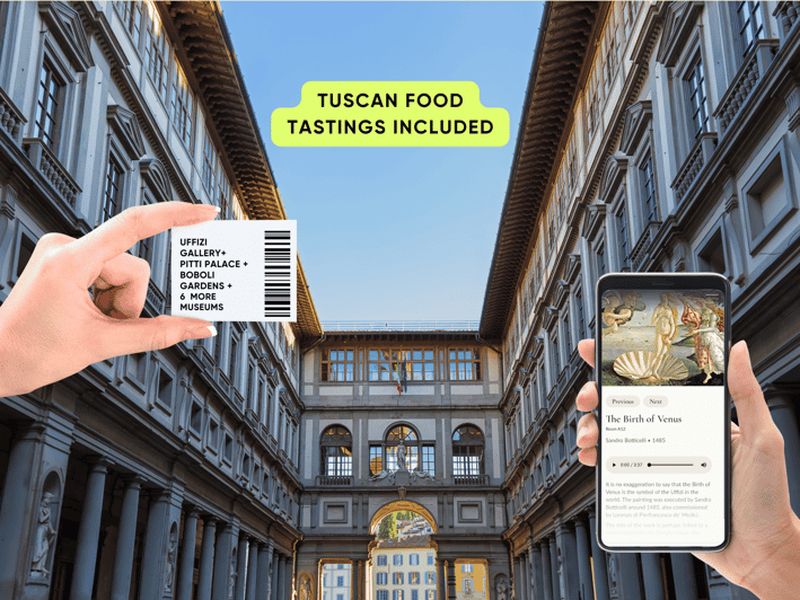 Florence : Uffizi, Pitti Palace et Boboli : laissez-passer combiné de 5 jours