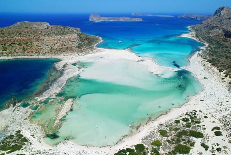 La Canée/Réthymnon : Balos et Gramvoussa avec prise en charge et billet de bateau