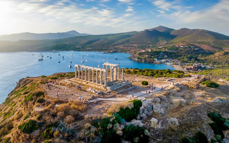 Depuis Athènes : Excursion d'une demi-journée au Temple de Poséidon et au Cap Sounion
