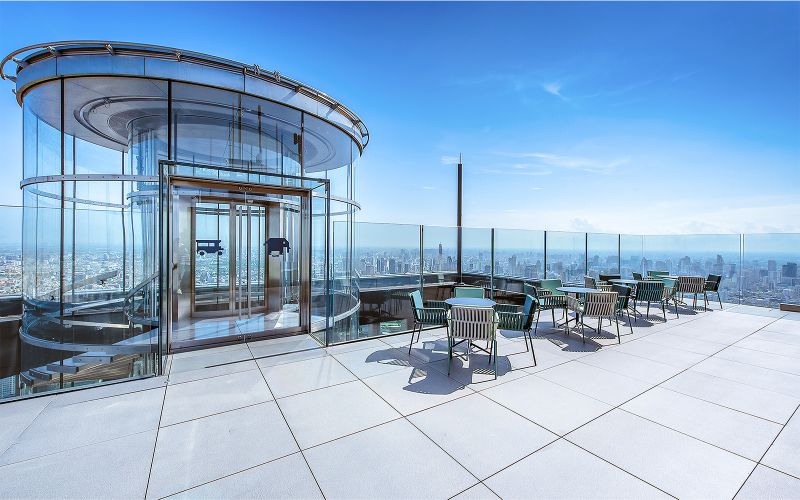 [Direction] Billets d'entrée au Mahanakhon SkyWalk avec accès aux toits