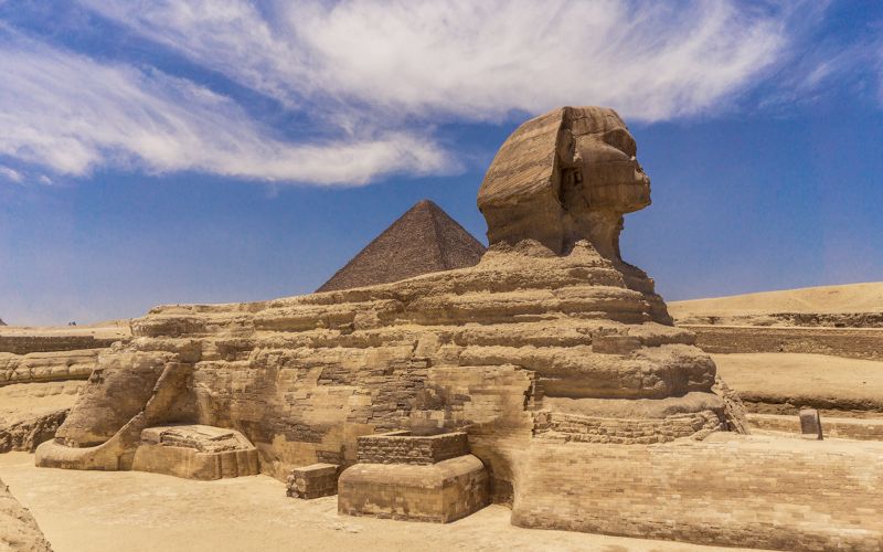 Depuis Le Caire : Visite guidée d'une journée aux Pyramides de Gizeh, au Sphinx, à Saqqara et à Memphis avec déjeuner et navettes à l'hôtel