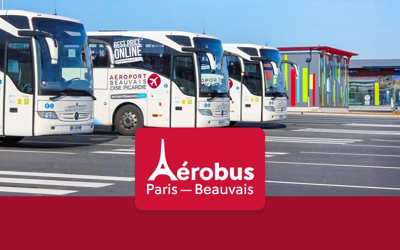 Transfert en bus entre l'aéroport de Beauvais et Paris (Porte Maillot et La Villette)