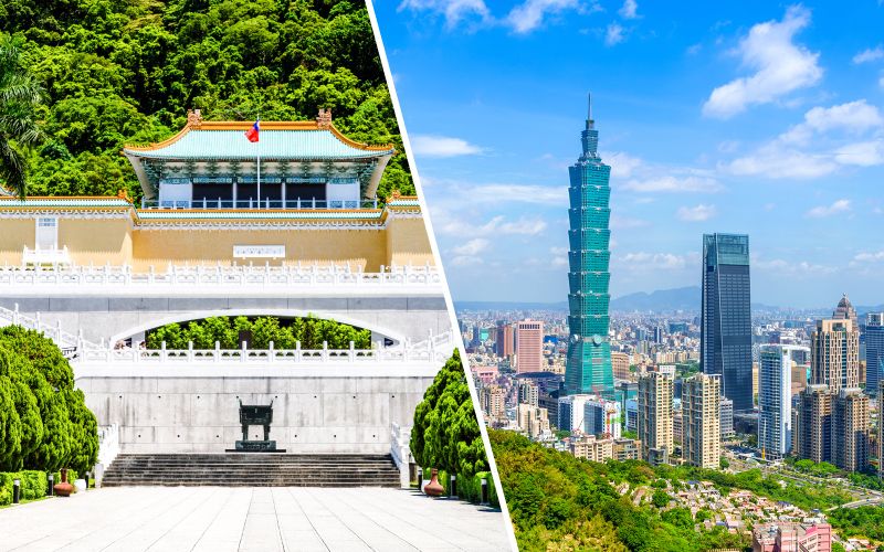 Billets d'entrée au Musée du Palais de Taiwan avec billets d'entrée à l'Observatoire Taipei 101