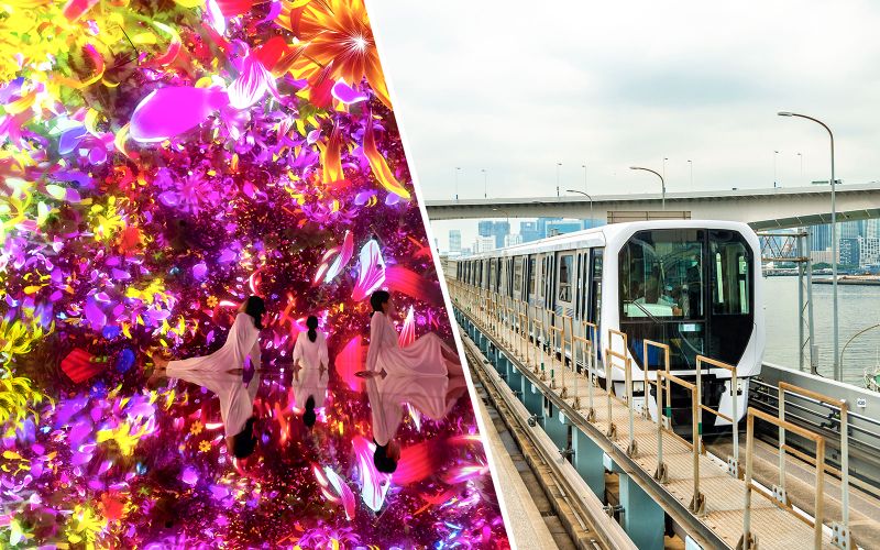 Offre combinée : billets pour teamLab Planets TOKYO + pass pour le métro de Tokyo