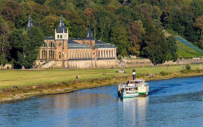 Croisière sur l'Elbe à Dresde jusqu'au château de Pillnitz