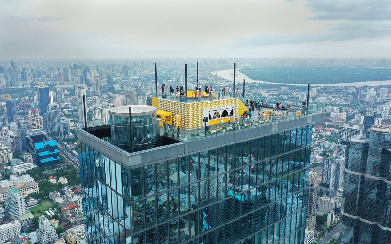 [Entrée directe] Billets Mahanakhon SkyWalk + Skyverse avec repas et boissons