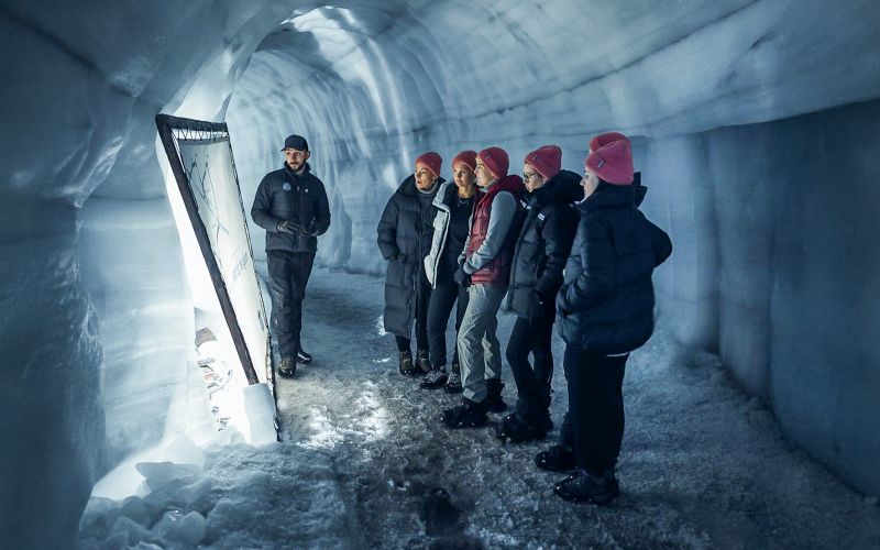 Husafell : Visite de la grotte de glace de Langjokull
