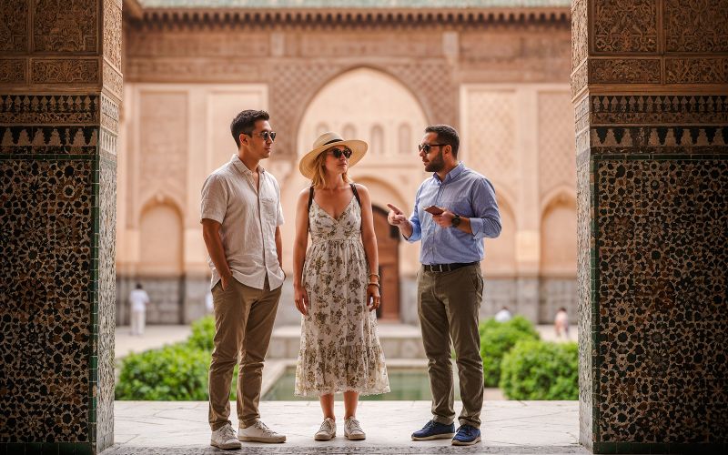 Visite privée d'une journée du Jardin Majorelle, du Palais Bahia, de la Medrasa Ben Youssef et de la Médina