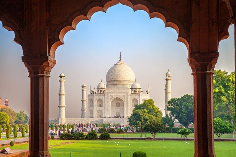 Excursion privée d'une journée au Taj Mahal et au Fort d'Agra