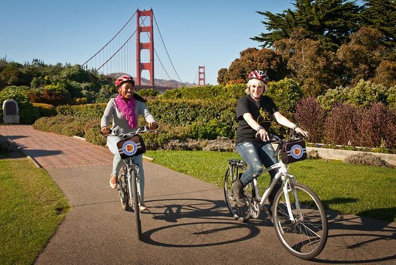 Balade à vélo sur le Golden Gate et à Sausalito à San Francisco