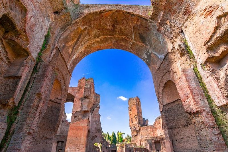 Visite privée des thermes de Caracalla à Rome avec un archéologue
