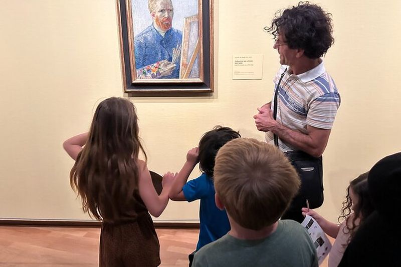 Visite guidée privée du musée Van Gogh à Amsterdam pour enfants