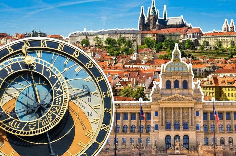 Château de Prague et Orloj avec Musée national ou Quartier juif