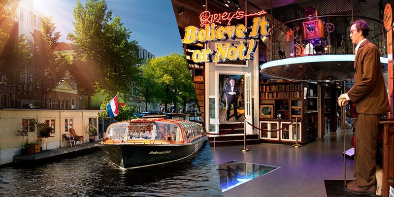 Ripley's Believe It or Not ! Amsterdam et croisière d'une heure sur les canaux