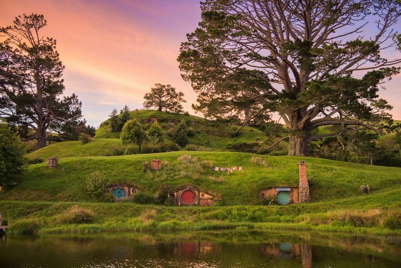Expérience de la Terre du Milieu - plateau de tournage Hobbiton et vallée géothermique de Te Puia
