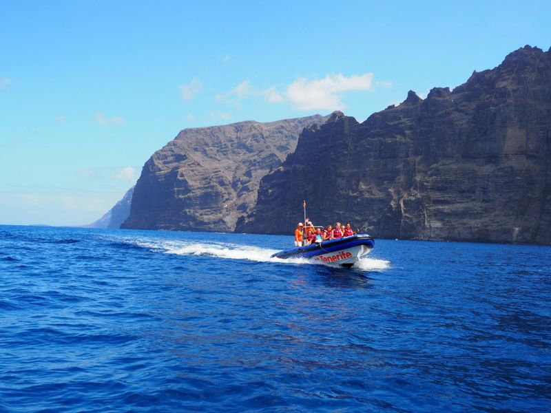 Excursion en bateau en petit groupe le long des falaises de Los Gigantes jusqu'à Punta Teno