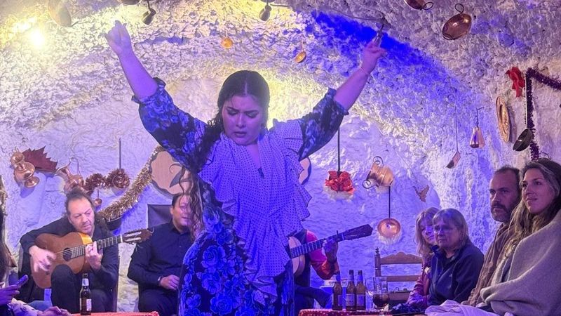 Spectacle de flamenco Zincalé dans une grotte du quartier du Sacromonte