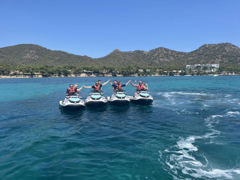 Tour en jet ski à travers Cala Millor et Costa de los Pinos