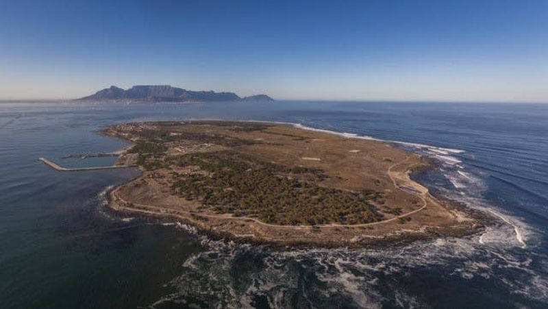 Vol panoramique de 20 minutes en hélicoptère au-dessus de Robben Island, au Cap