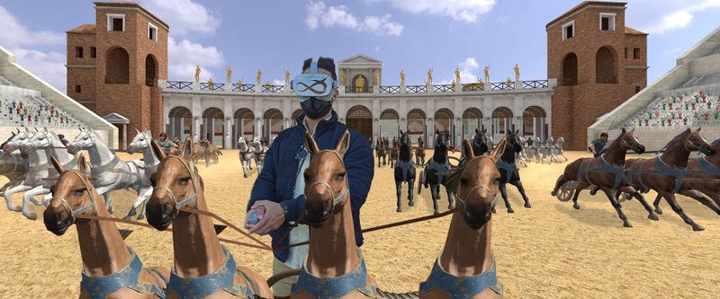Expérience VR interactive du Circus Maximus de la Rome antique