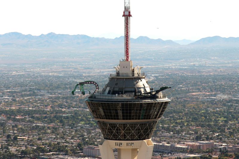 SkyJump depuis la Stratosphere Tower