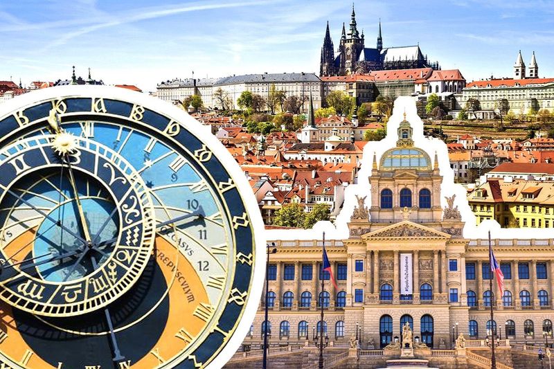 Château de Prague : Musée national et tour de l'horloge astronomique