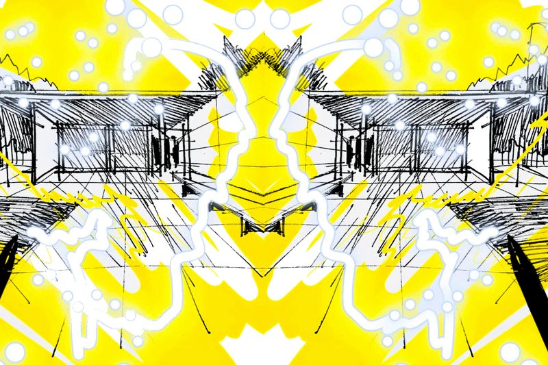 Pavillon allemand de Mies van der Rohe à Barcelone : Dessinez le pavillon avec la magie Atelier familial