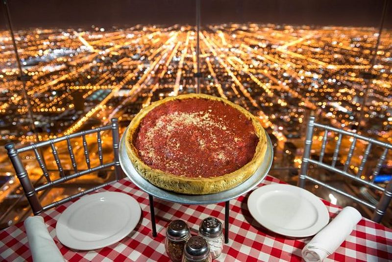 Skydeck Chicago : Dîner VIP Pie in the Sky à la Willis Tower