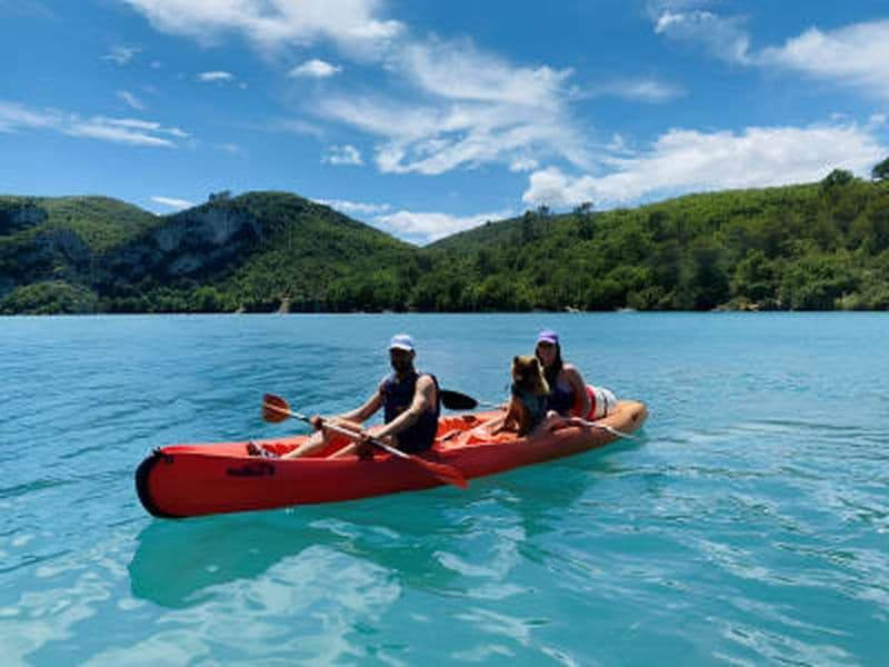 Billet Location de kayak dans le Verdon depuis le lac d’Esparron