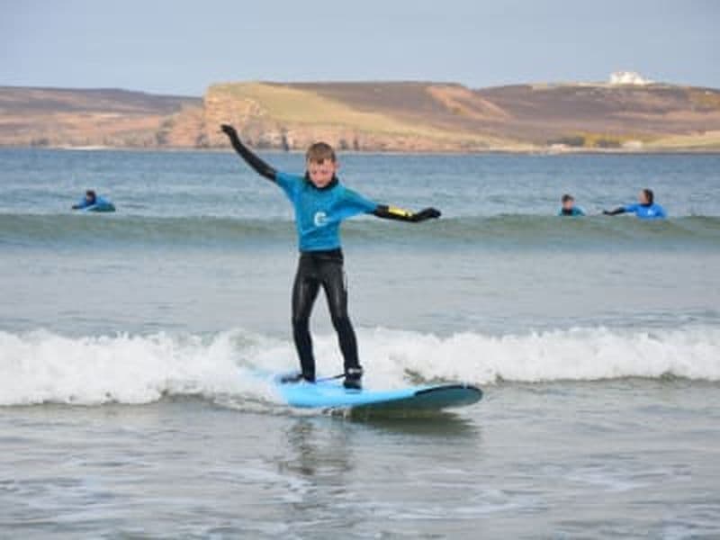Billet Cours de surf sur la plage de Dunnet près de Thurso