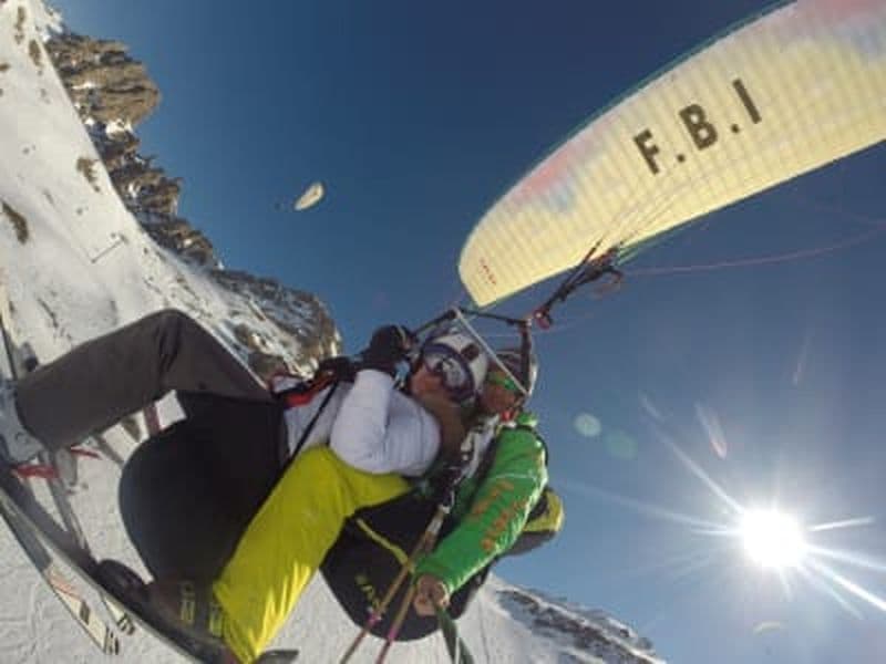 Billet Baptême de parapente à Méribel depuis le Col de la Saulire