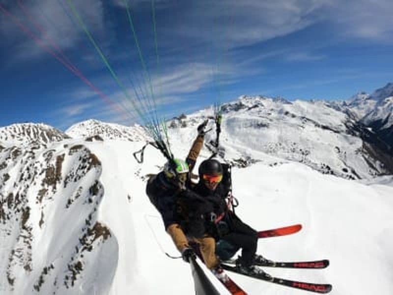 Billet Vol en parapente hiver à La Plagne