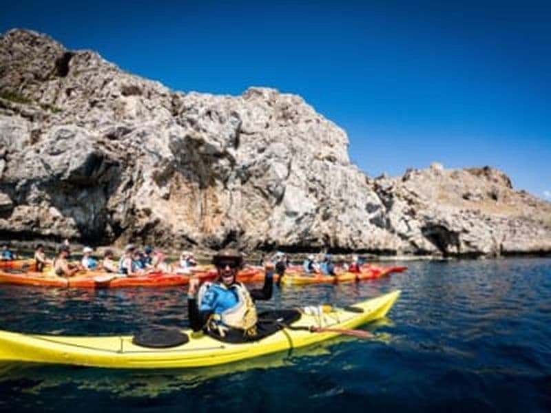 Billet Excursion en kayak de mer à la plage de sable rouge de Haraki à Rhodes