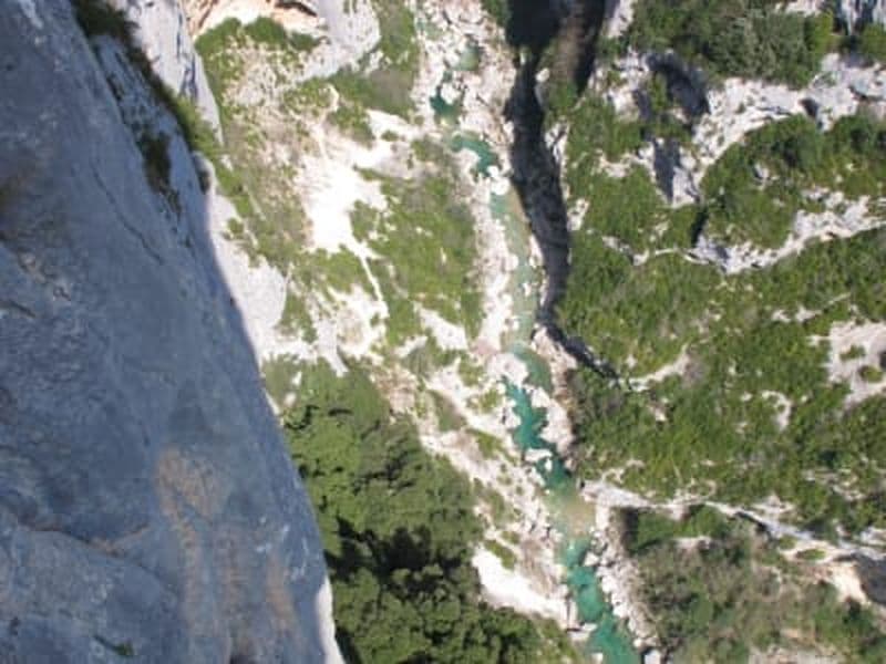 Billet Escalade en grande voie dans les Gorges de l'Ardèche