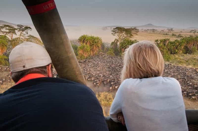 Parc national du Serengeti : Safari en montgolfière à l'aube