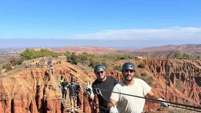 Billet Sensations fortes : aventure en tyrolienne dans les majestueuses montagnes de l'Atlas