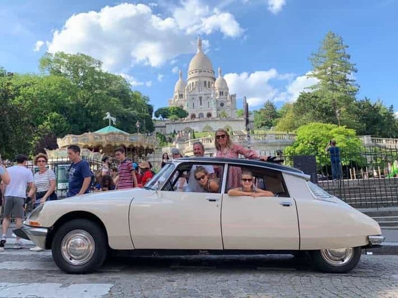 Billet Les incontournables de Paris à bord d'une Citroën DS classique à toit ouvert