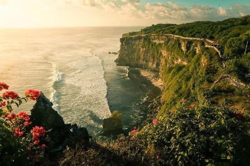 Visite du temple d'Uluwatu, des plages et du sud de Bali