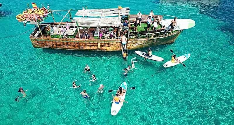 Ibiza : Excursion en plongée libre et paddle board dans les grottes et criques de la mer