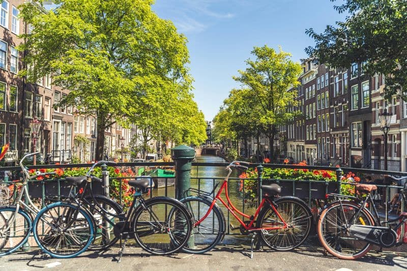 Billet Amsterdam : Visite guidée à pied et à vélo + 1 heure de croisière sur les canaux