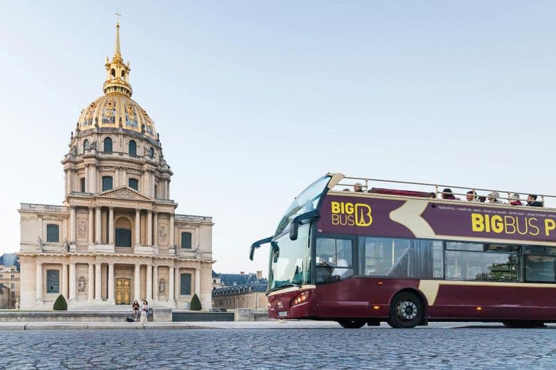 Billet Big Bus Paris: Visite guidée Hop-on Hop-off + Croisière sur la Seine