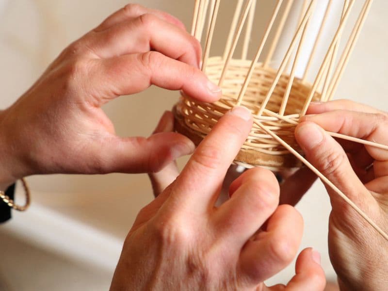 Billet Réalisez votre panier en rotin et son anse en cuir